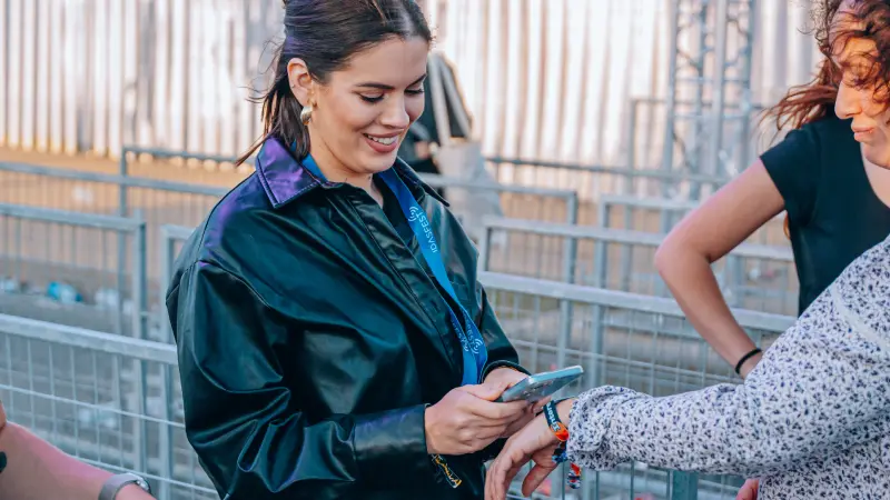 entrada control de acceso